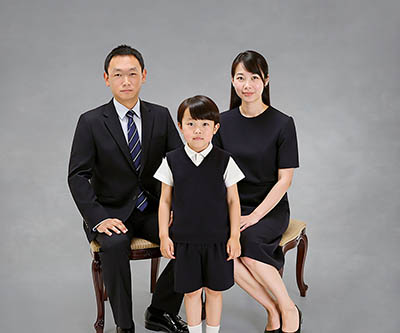 お受験家族写真